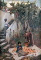 Los recolectores de naranjas griego John William Waterhouse